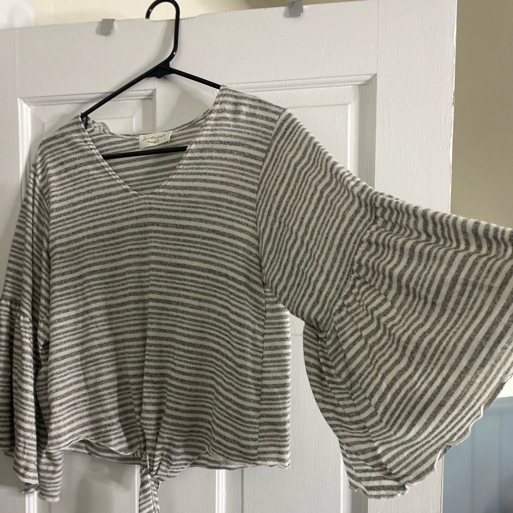 Super soft bell sleeve shirt